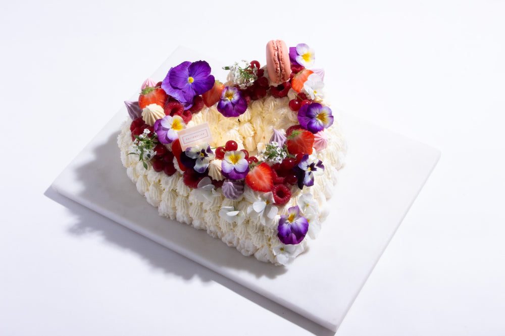 Heart cake - Base meringue façon Pavlova