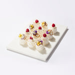 Assortiment de 12 mini Pavlova avec lactose - Patisselier